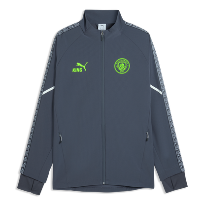 Manchester City Pre-Match Ultimate Anthem Jacket - Galactic Gray-Pro Green