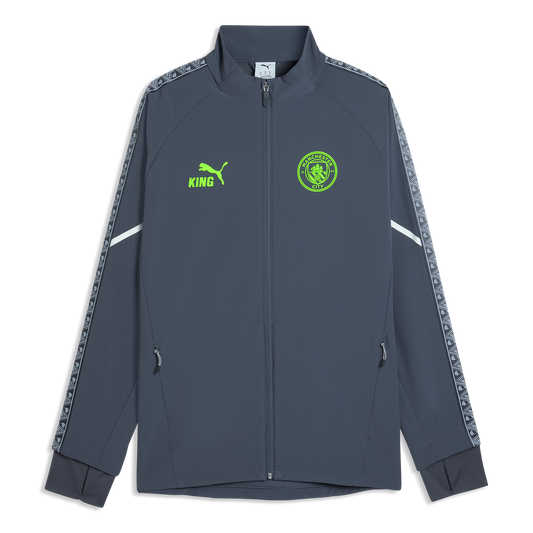 Manchester City Pre-Match Ultimate Anthem Jacket - Galactic Gray-Pro Green
