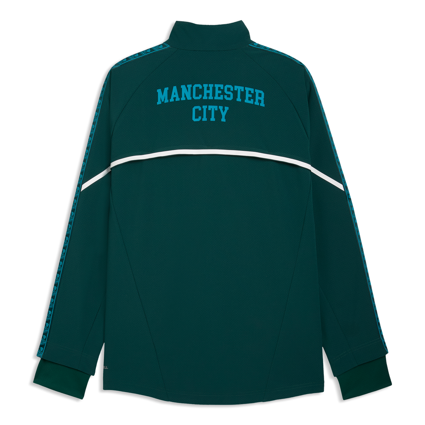 Manchester City Pre-Match Ultimate Anthem Jacket - Green Terrain-Tropical Blue