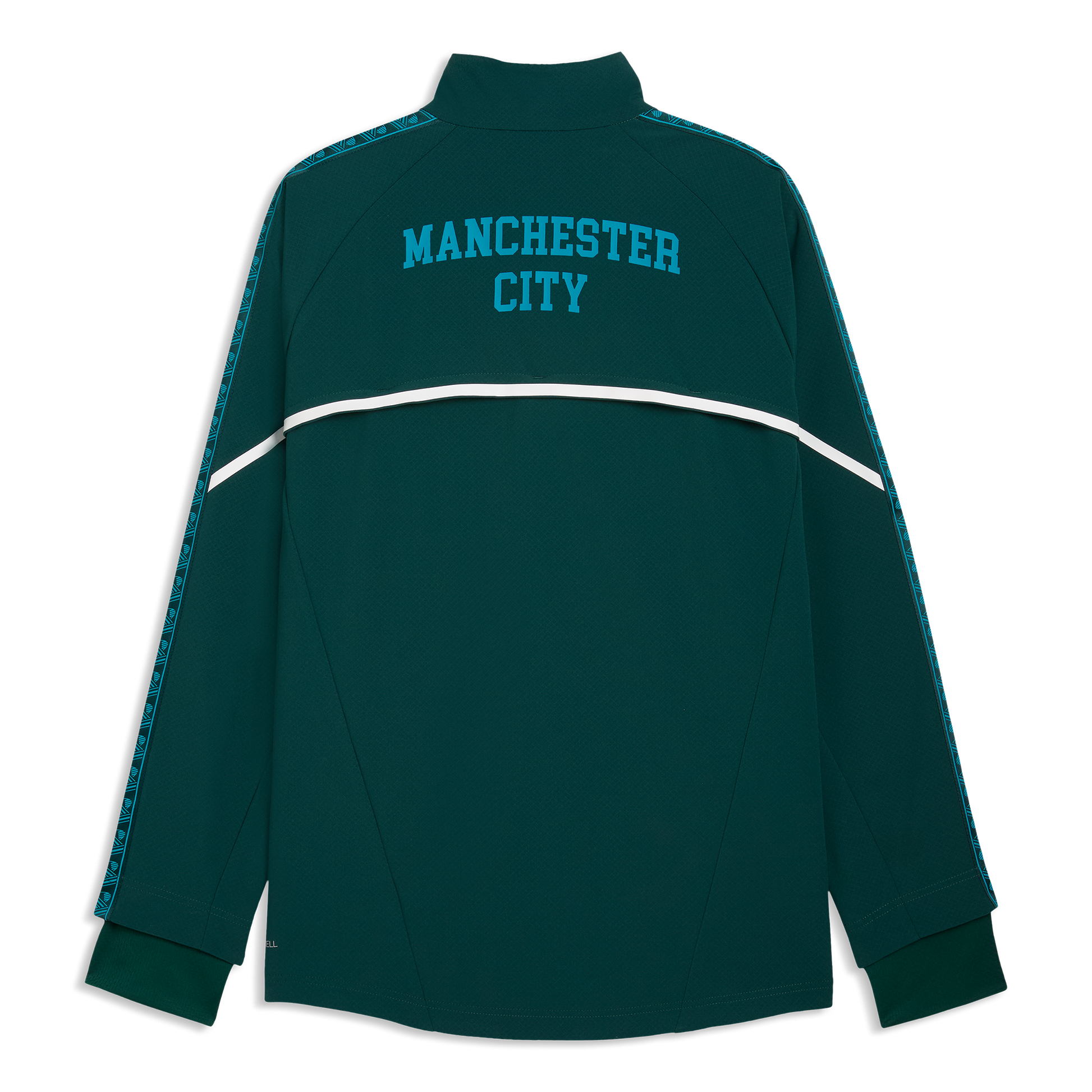 Manchester City Pre-Match Ultimate Anthem Jacket - Green Terrain-Tropical Blue