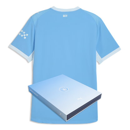 Manchester City Home Authentic Jersey 2026/27 With LOHMANN 22 Printing in Gift Box