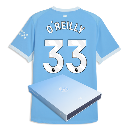 Manchester City Home Authentic Jersey 2026/27 With O'REILLY 33 Printing in Gift Box - Team Light Blue-Icy Blue