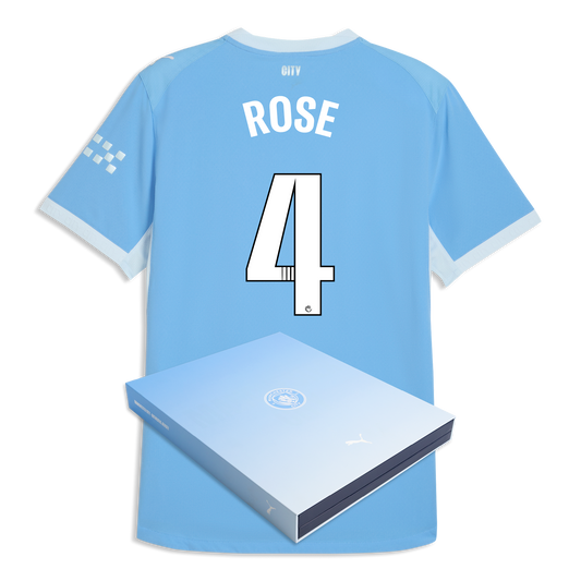 Manchester City Home Authentic Jersey 2026/27 With ROSE 4 Printing in Gift Box