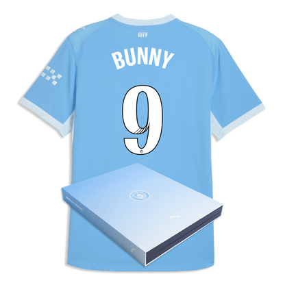Manchester City Home Authentic Jersey 2026/27 With BUNNY 9 Printing in Gift Box