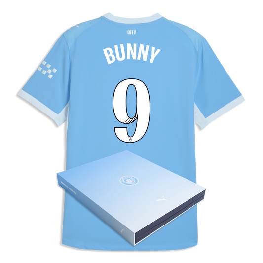 Manchester City Home Authentic Jersey 2026/27 With BUNNY 9 Printing in Gift Box