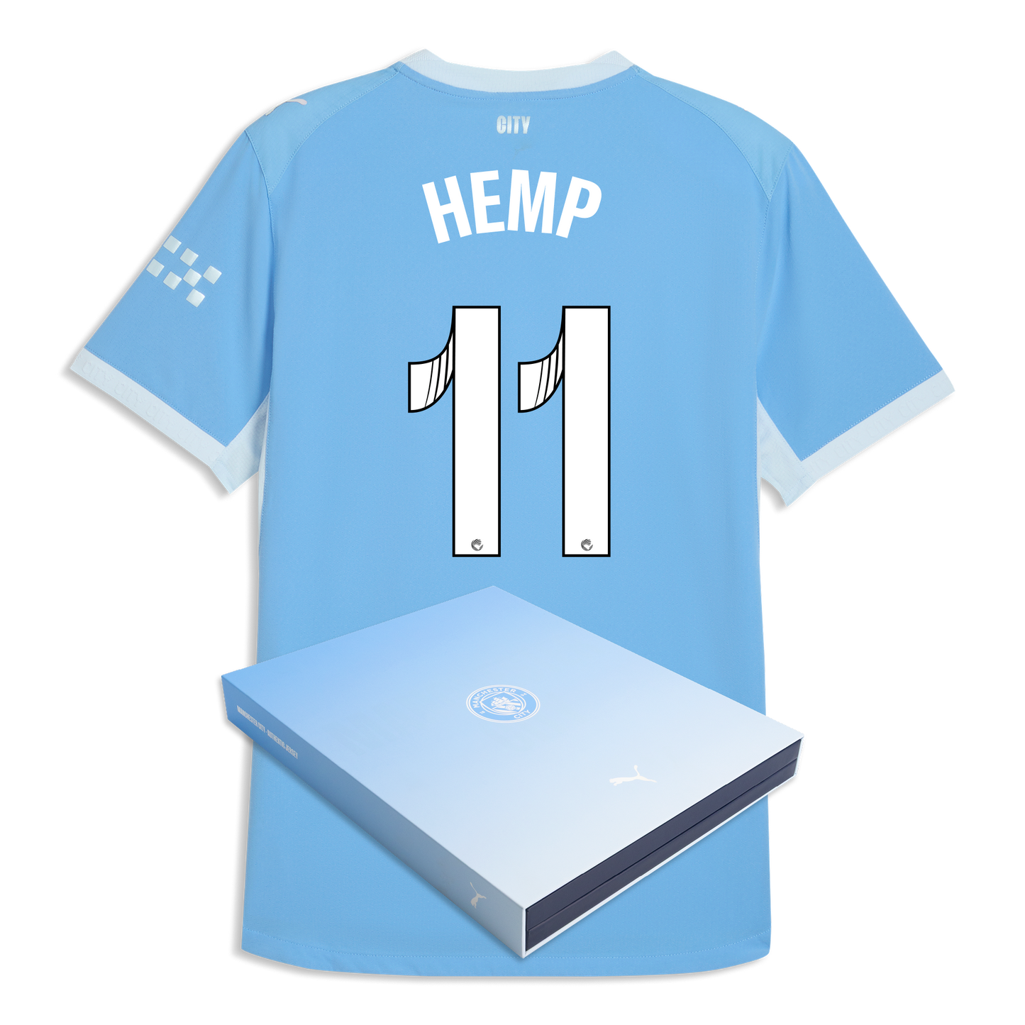 Manchester City Home Authentic Jersey 2026/27 With HEMP 11 Printing in Gift Box