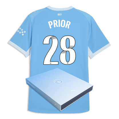 Manchester City Home Authentic Jersey 2026/27 With PRIOR 28 Printing in Gift Box