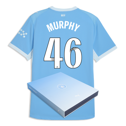 Manchester City Home Authentic Jersey 2026/27 With MURPHY 46 Printing in Gift Box