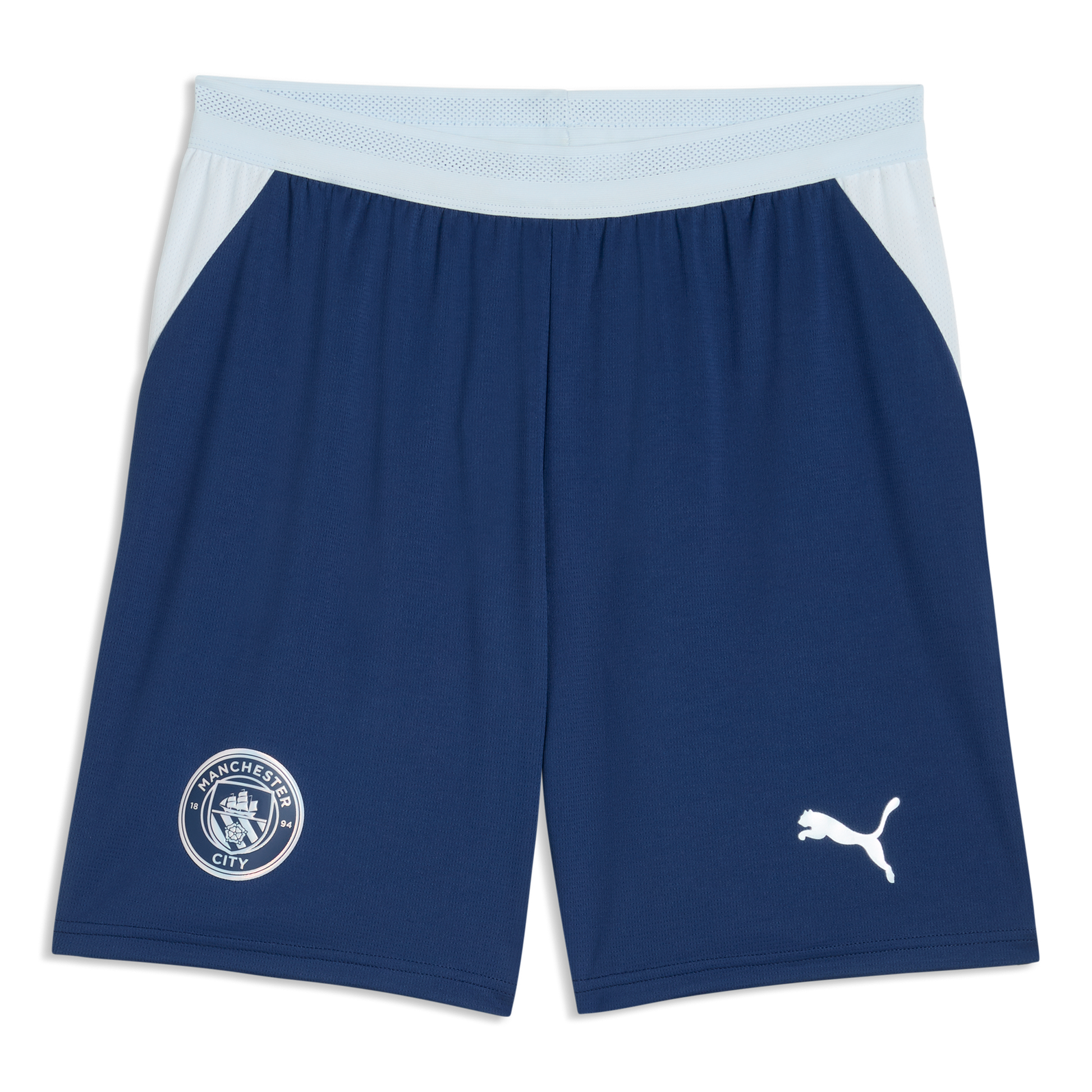 Manchester City Football Shorts 2026/27 With #7 - Icy Blue-Team Light Blue