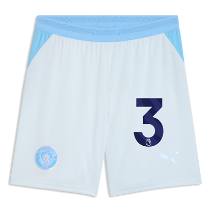 Manchester City Football Shorts 2026/27 With #3 - Icy Blue-Team Light Blue