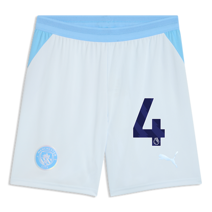 Manchester City Football Shorts 2026/27 With #4 - Icy Blue-Team Light Blue
