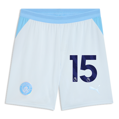 Manchester City Football Shorts 2026/27 With #15 - Icy Blue-Team Light Blue
