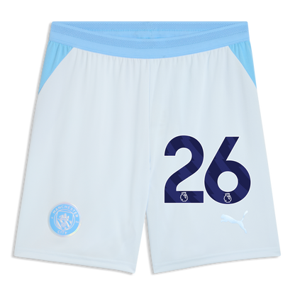 Manchester City Football Shorts 2026/27 With #26 - Icy Blue-Team Light Blue