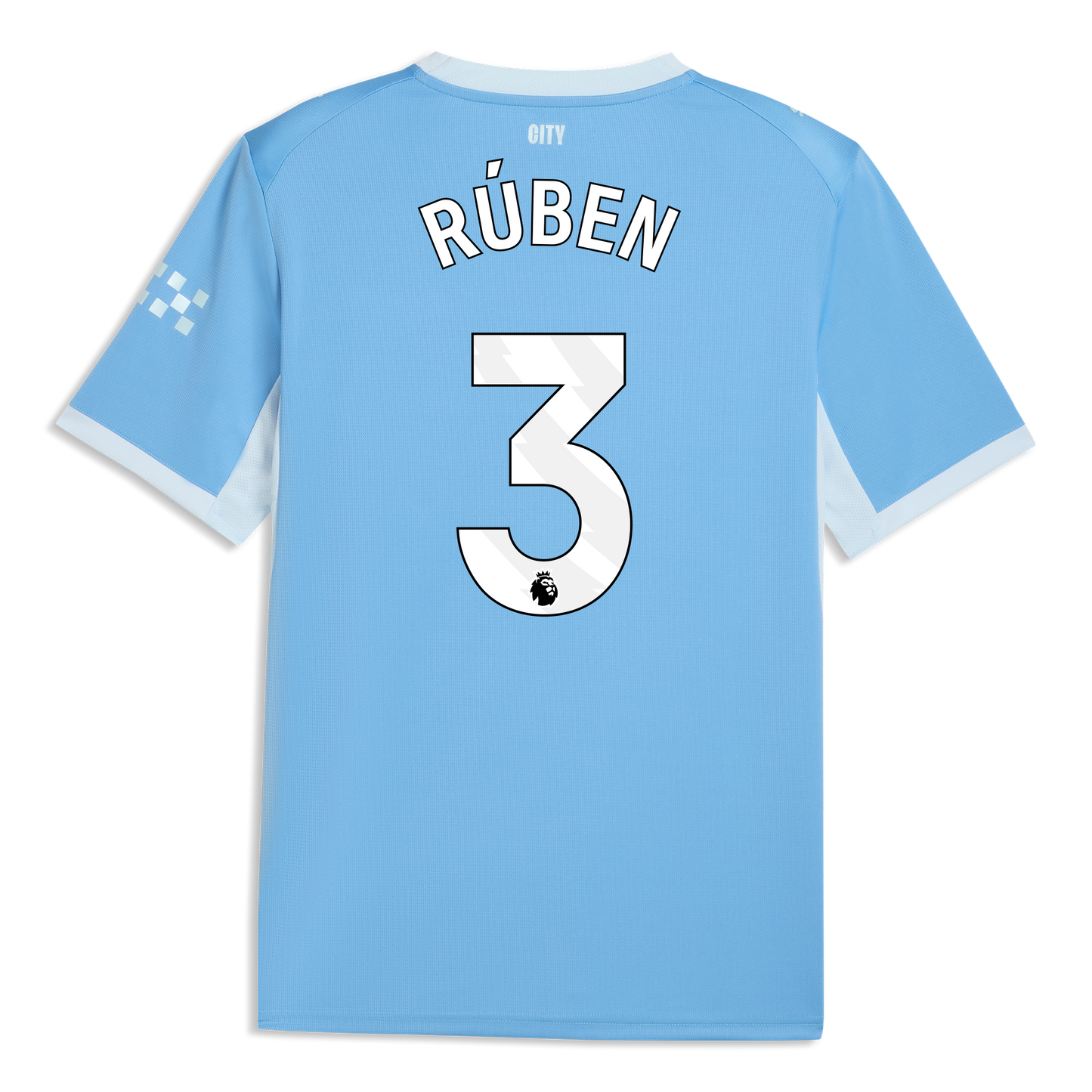 Manchester City Home Jersey 2026/27 With RÚBEN 3 Printing - Team Light Blue-Icy Blue