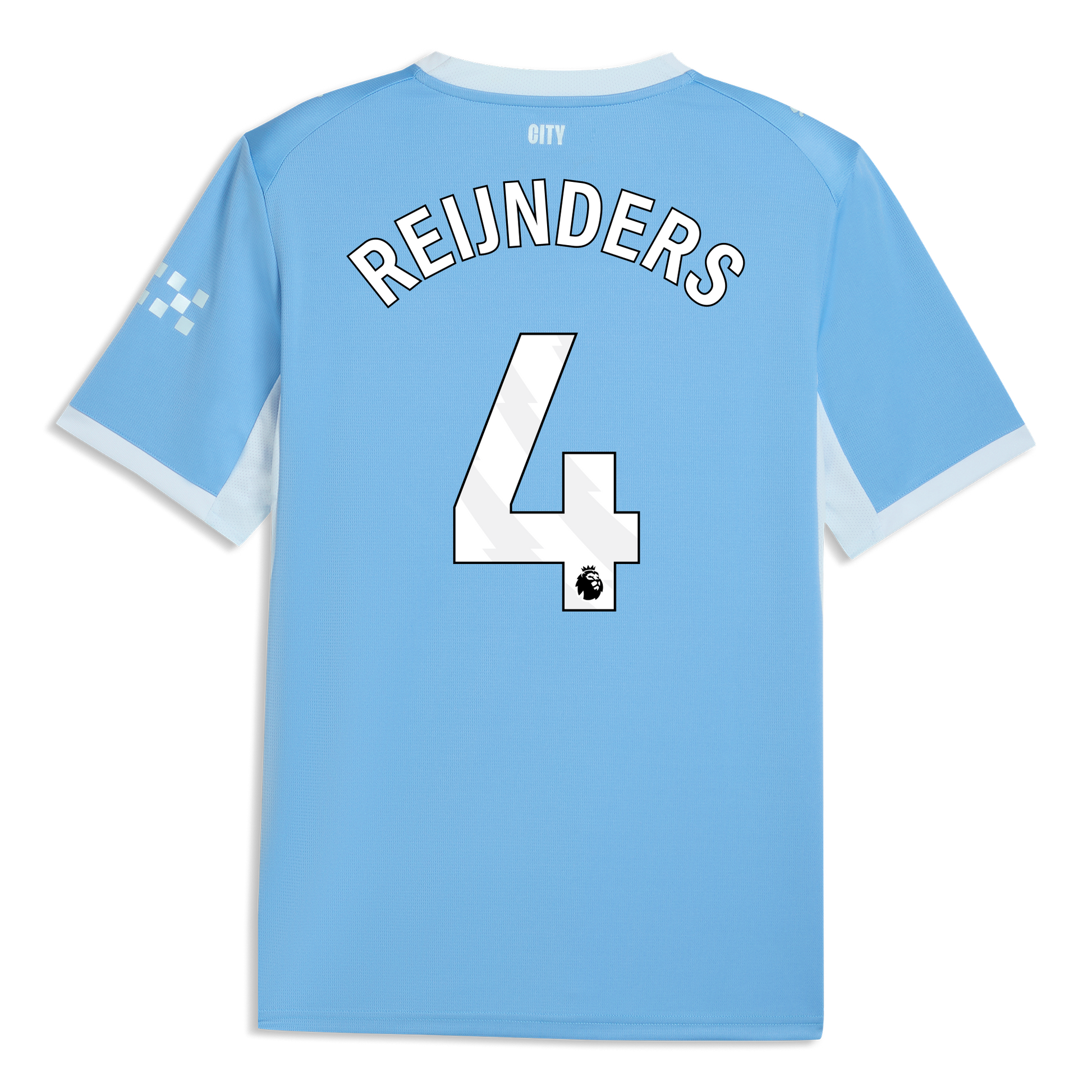 Manchester City Home Jersey 2026/27 With REIJNDERS 4 Printing - Team Light Blue-Icy Blue
