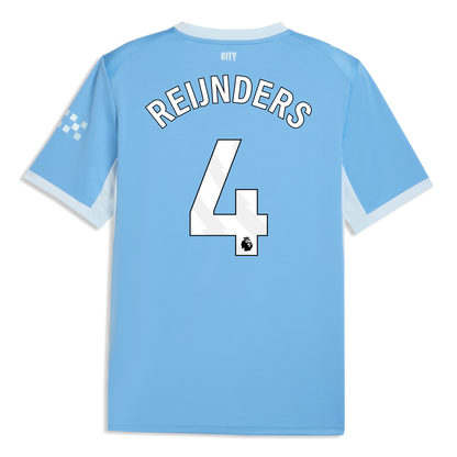 Manchester City Home Jersey 2026/27 With REIJNDERS 4 Printing - Team Light Blue-Icy Blue