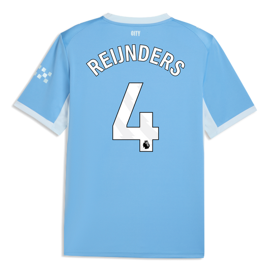 Manchester City Home Jersey 2026/27 With REIJNDERS 4 Printing - Team Light Blue-Icy Blue