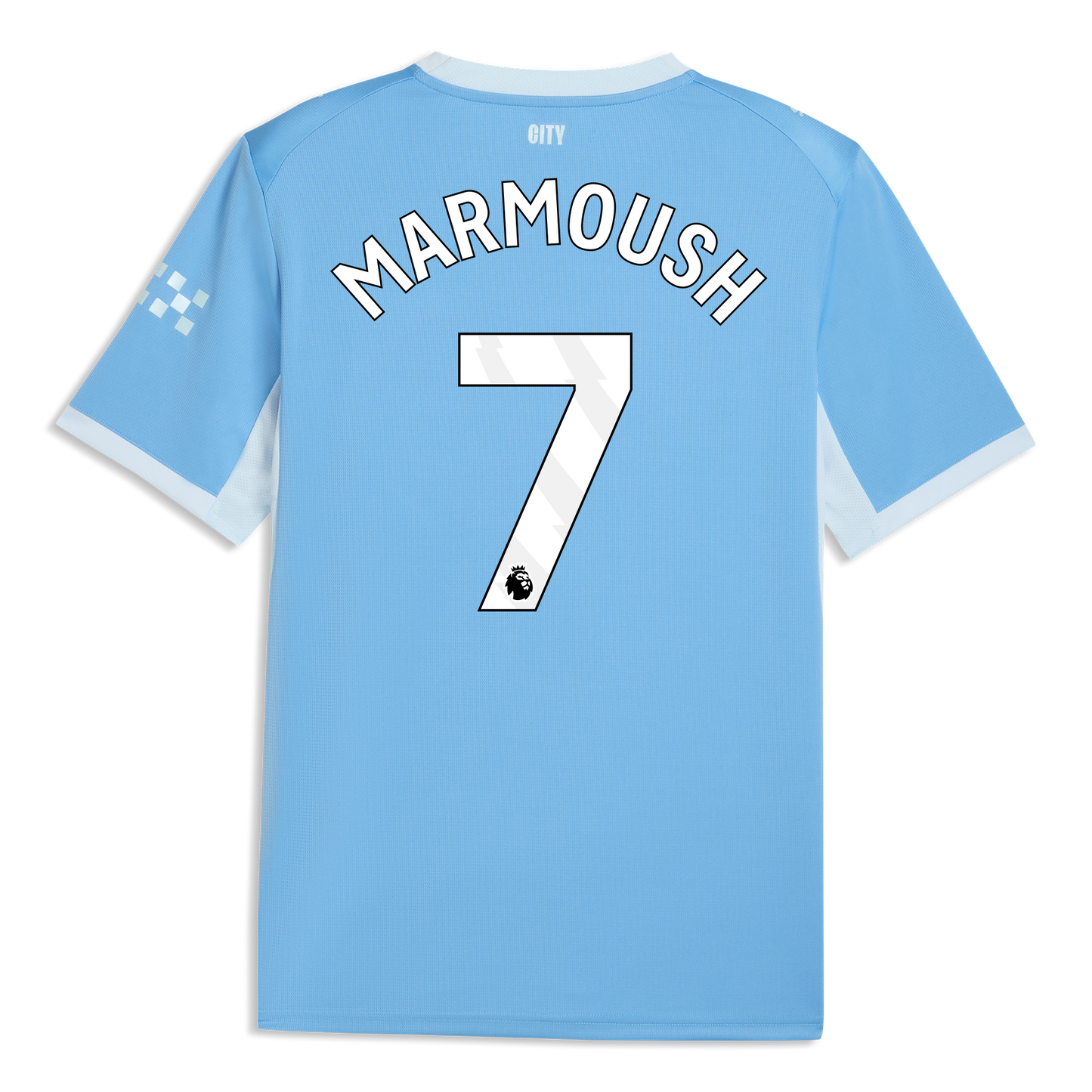 Manchester City Home Jersey 2026/27 With MARMOUSH 7 Printing - Team Light Blue-Icy Blue