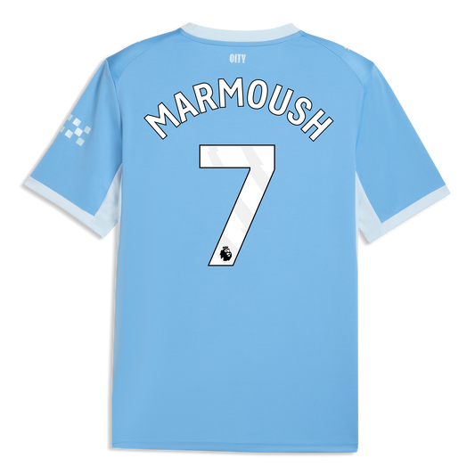 Manchester City Home Jersey 2026/27 With MARMOUSH 7 Printing - Team Light Blue-Icy Blue