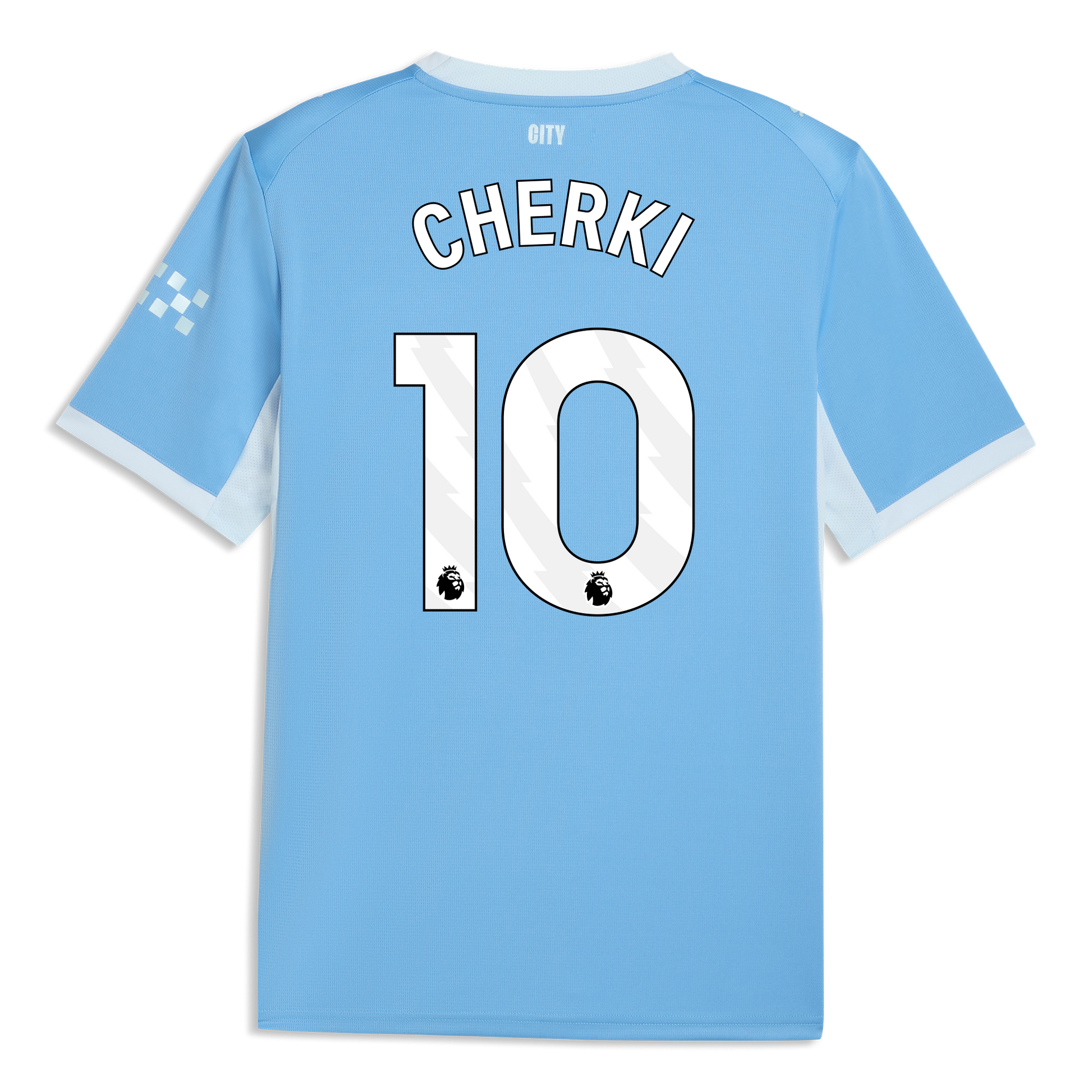 Manchester City Home Jersey 2026/27 With CHERKI 10 Printing - Team Light Blue-Icy Blue