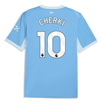 Manchester City Home Jersey 2026/27 With CHERKI 10 Printing - Team Light Blue-Icy Blue