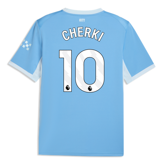 Manchester City Home Jersey 2026/27 With CHERKI 10 Printing - Team Light Blue-Icy Blue