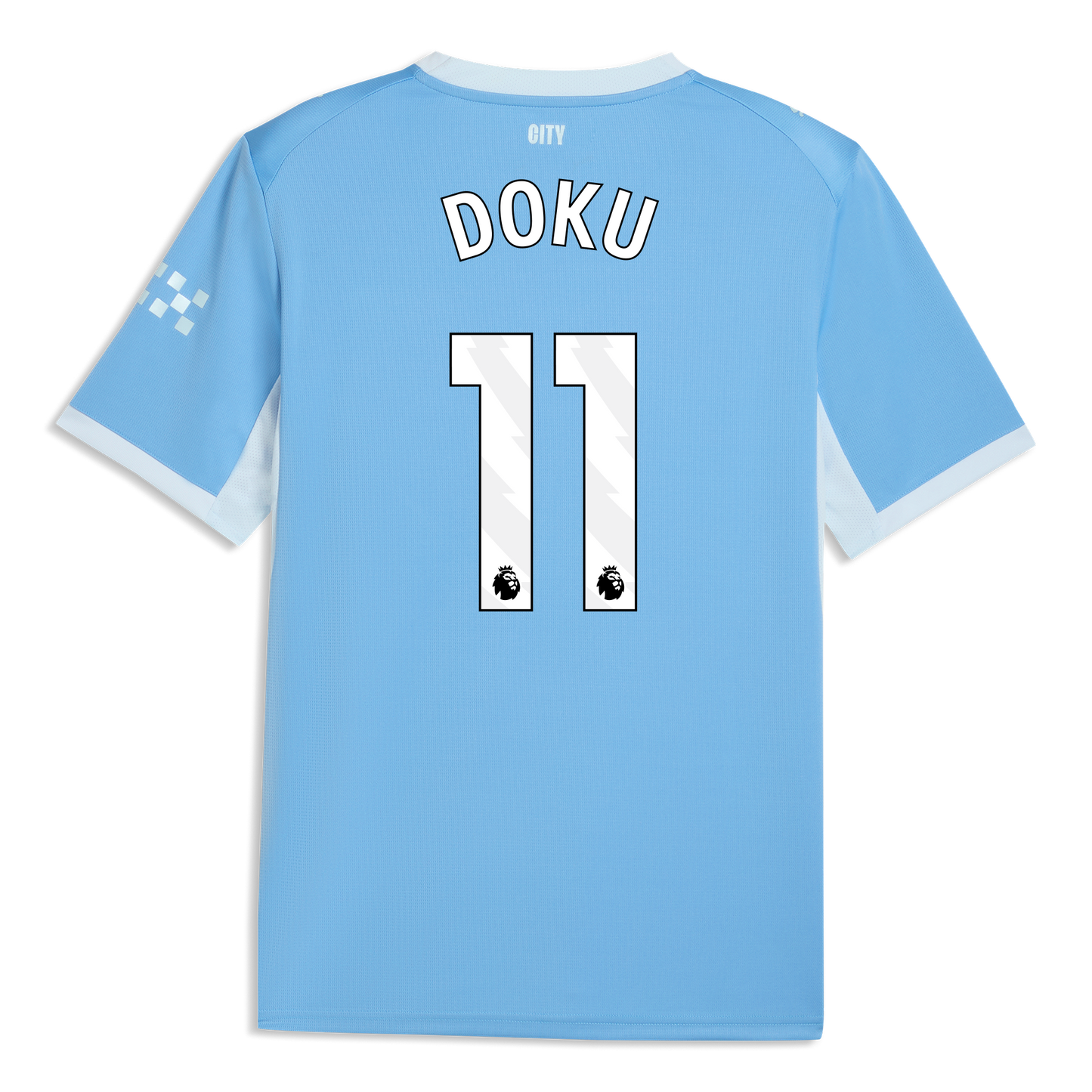 Manchester City Home Jersey 2026/27 With DOKU 11 Printing - Team Light Blue-Icy Blue