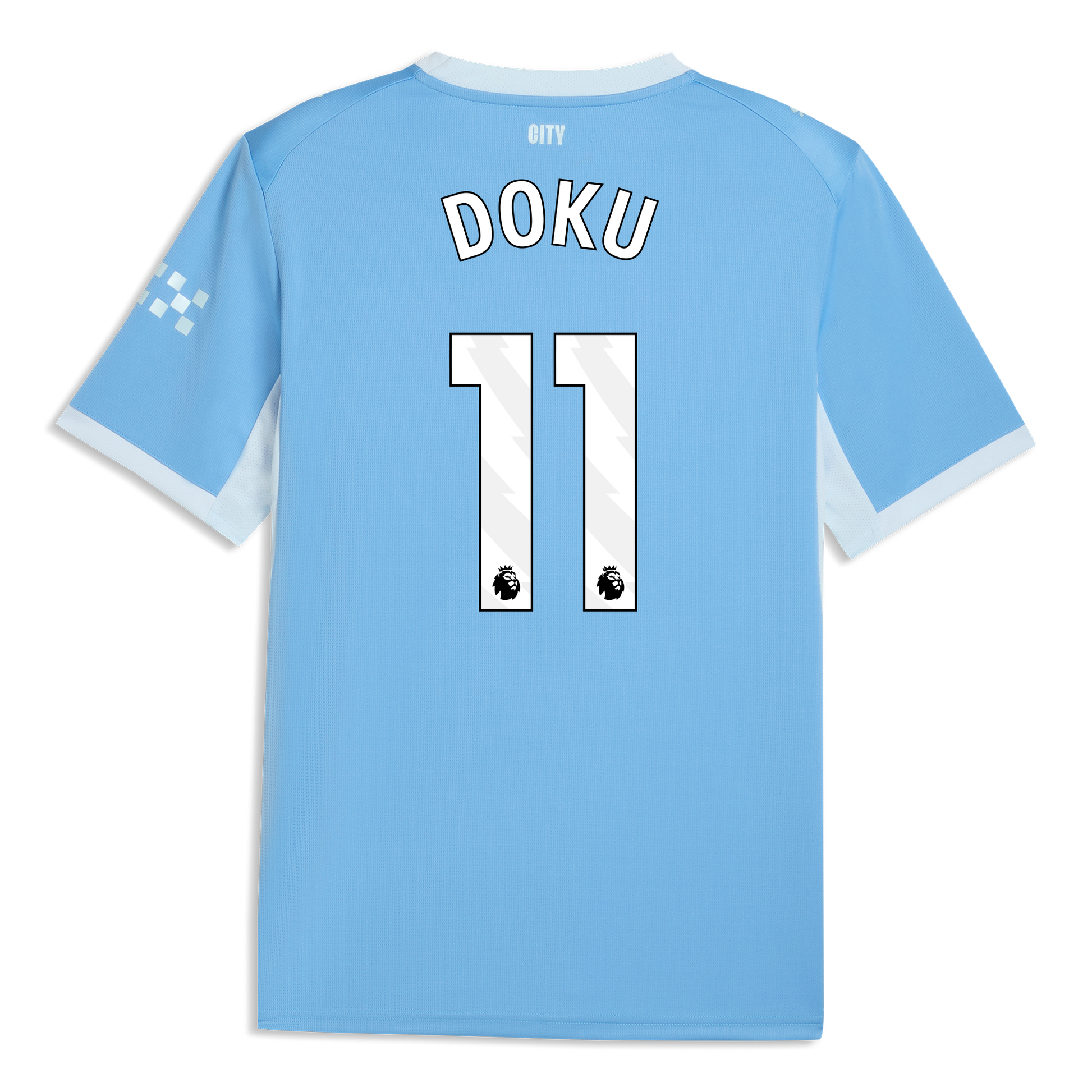 Manchester City Home Jersey 2026/27 With DOKU 11 Printing - Team Light Blue-Icy Blue