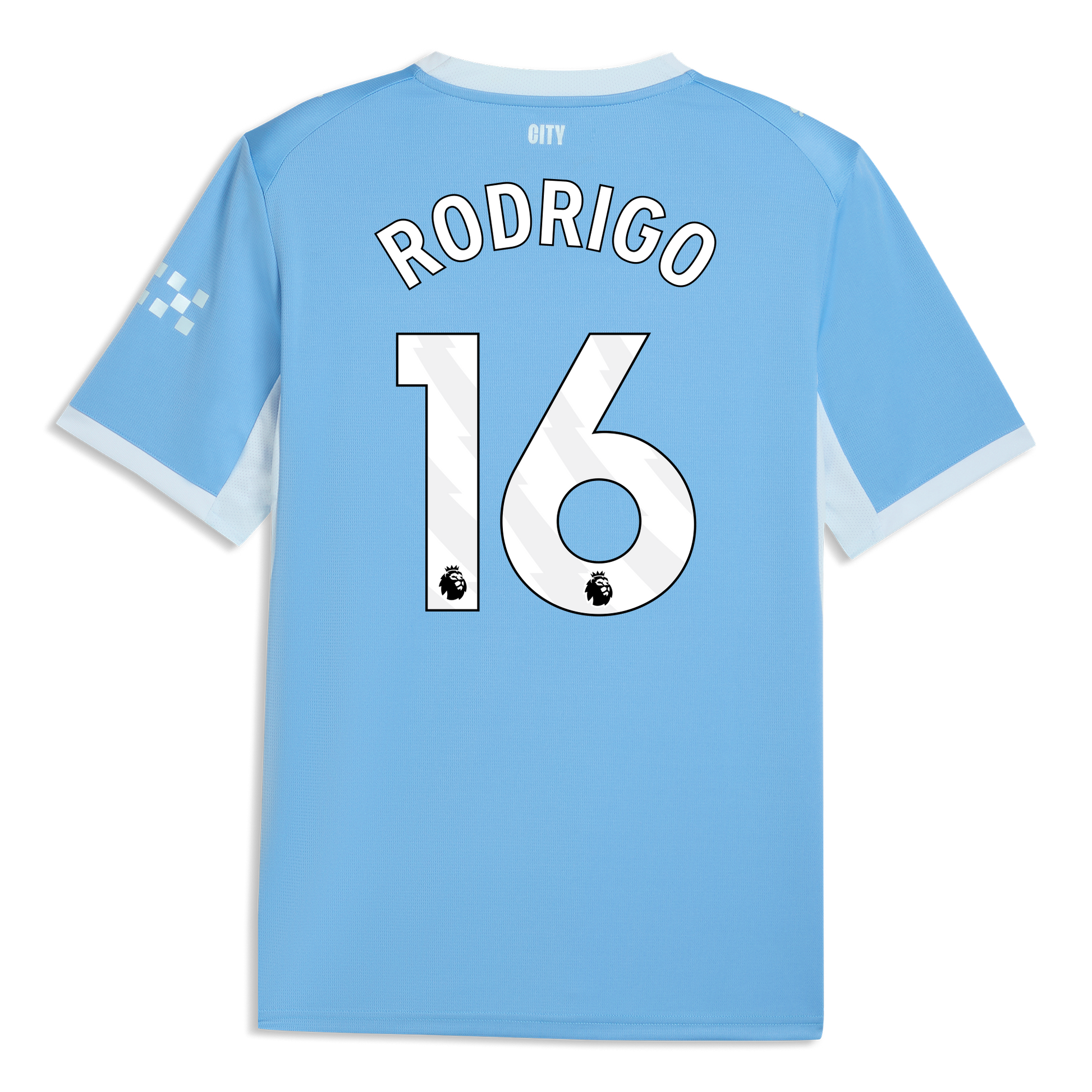 Manchester City Home Jersey 2026/27 With RODRIGO 16 Printing - Team Light Blue-Icy Blue