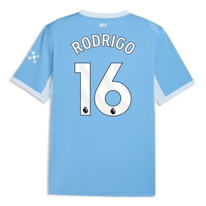 Manchester City Home Jersey 2026/27 With RODRIGO 16 Printing - Team Light Blue-Icy Blue