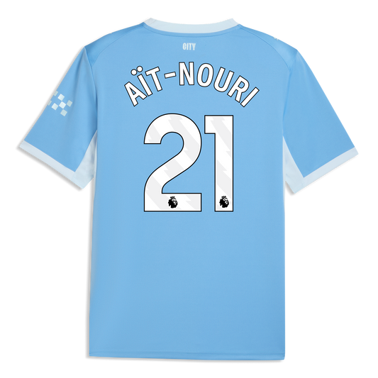 Manchester City Home Jersey 2026/27 With AÏT-NOURI 21 Printing - Team Light Blue-Icy Blue