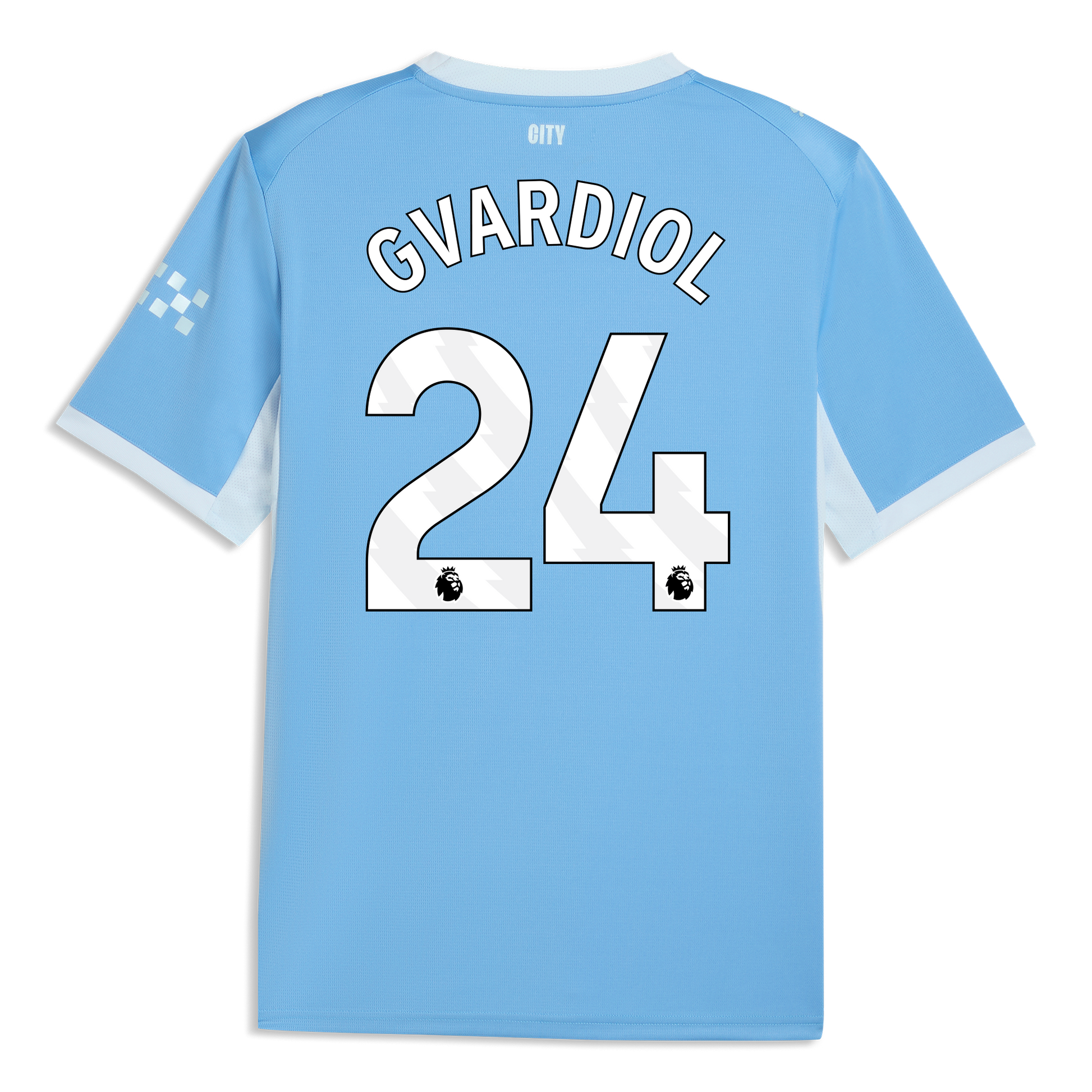 Manchester City Home Jersey 2026/27 With GVARDIOL 24 Printing - Team Light Blue-Icy Blue