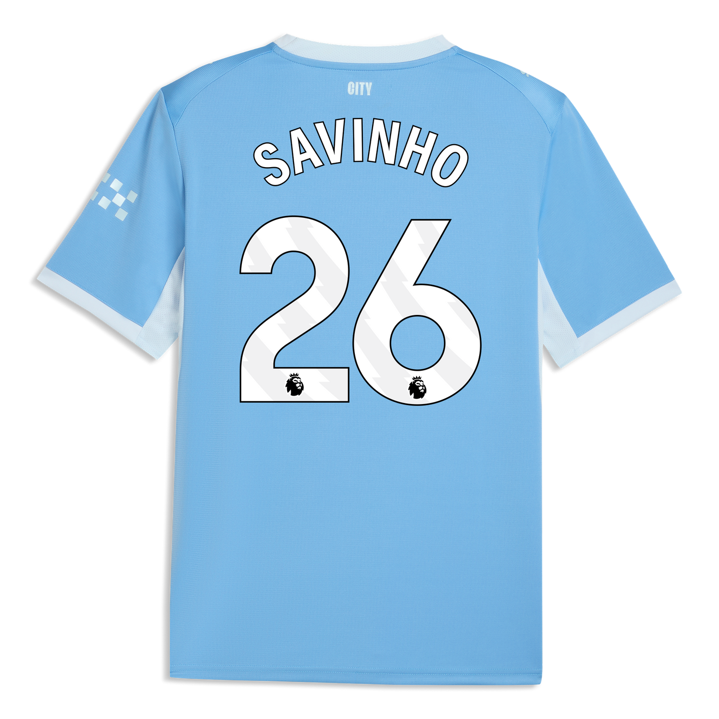Manchester City Home Jersey 2026/27 With SAVINHO 26 Printing - Team Light Blue-Icy Blue