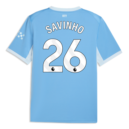 Manchester City Home Jersey 2026/27 With SAVINHO 26 Printing - Team Light Blue-Icy Blue
