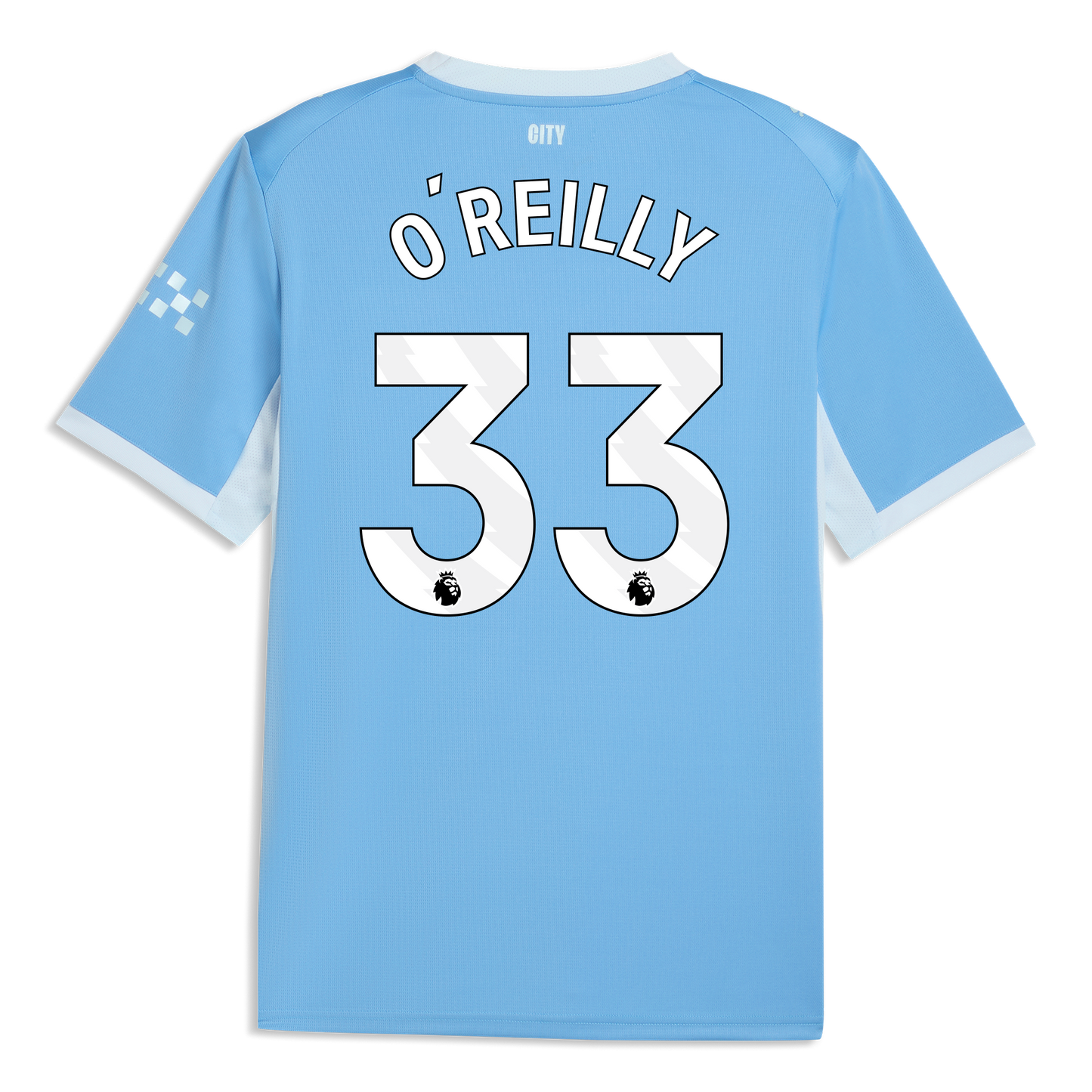 Manchester City Home Jersey 2026/27 With O'REILLY 33 Printing - Team Light Blue-Icy Blue