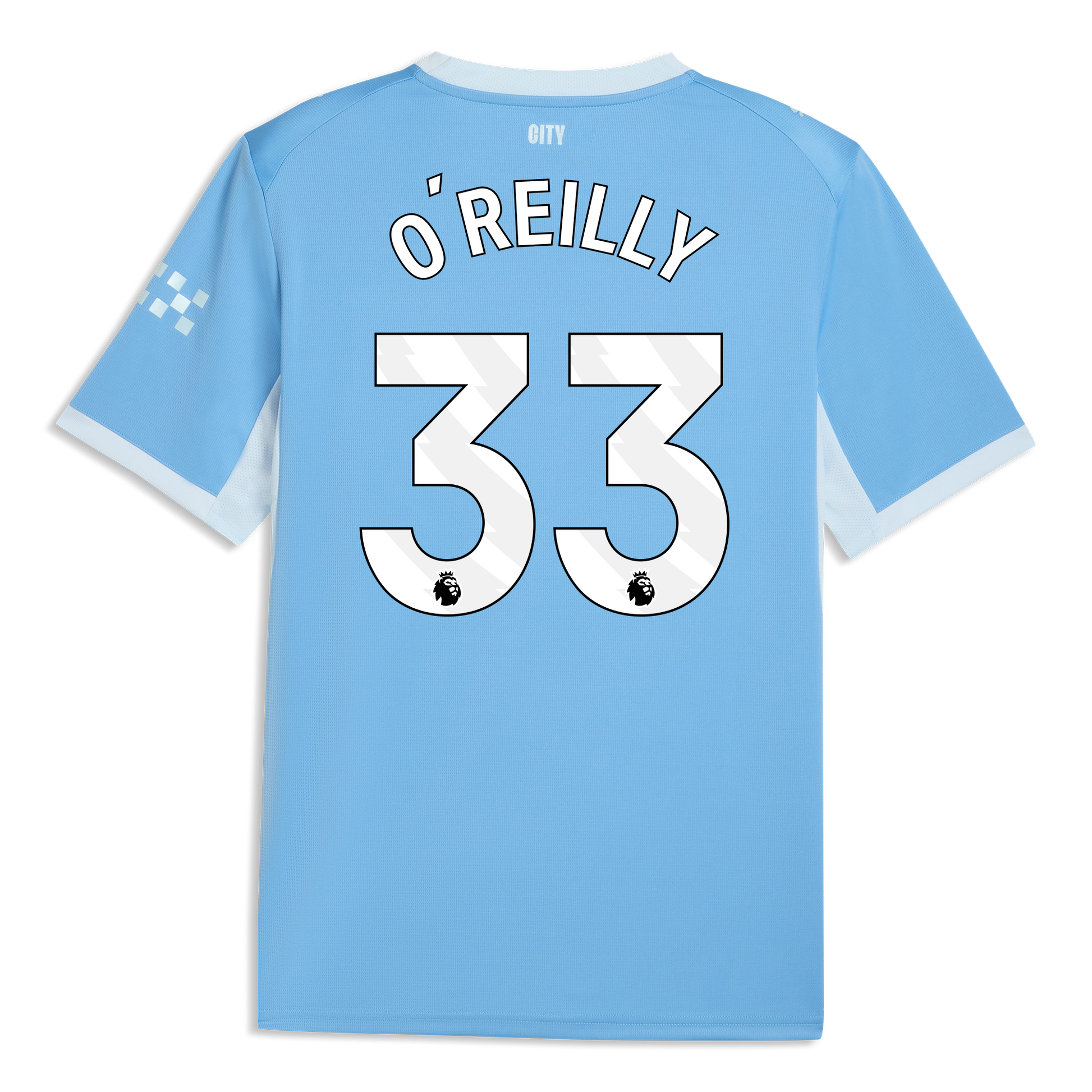 Manchester City Home Jersey 2026/27 With O'REILLY 33 Printing - Team Light Blue-Icy Blue