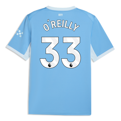 Manchester City Home Jersey 2026/27 With O'REILLY 33 Printing - Team Light Blue-Icy Blue