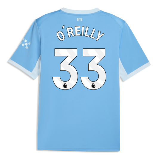 Manchester City Home Jersey 2026/27 With O'REILLY 33 Printing - Team Light Blue-Icy Blue