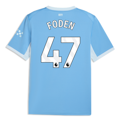 Manchester City Home Jersey 2026/27 With FODEN 47 Printing - Team Light Blue-Icy Blue