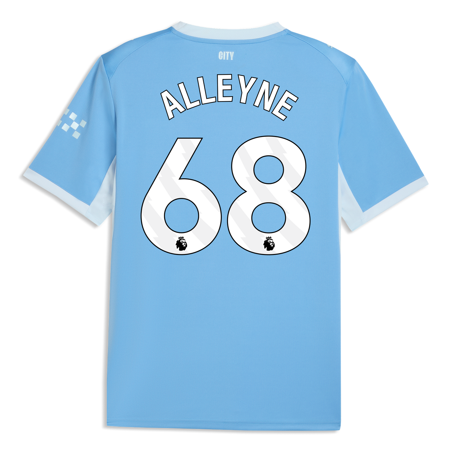 Manchester City Home Jersey 2026/27 With ALLEYNE 68 Printing - Team Light Blue-Icy Blue