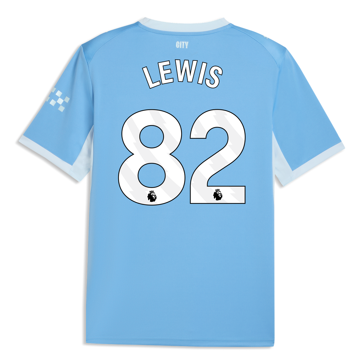 Manchester City Home Jersey 2026/27 With LEWIS 82 Printing - Team Light Blue-Icy Blue
