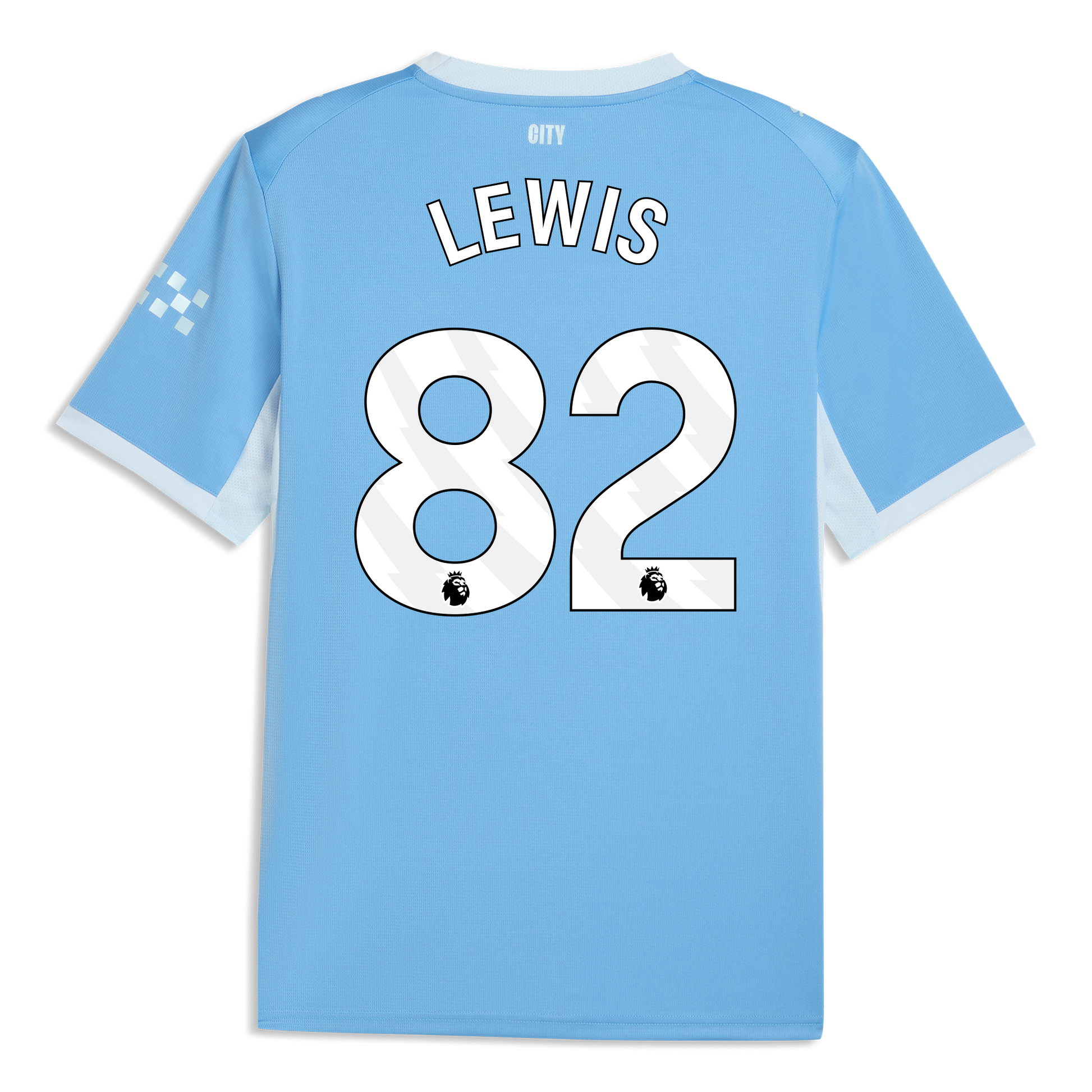Manchester City Home Jersey 2026/27 With LEWIS 82 Printing - Team Light Blue-Icy Blue