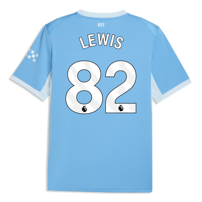 Manchester City Home Jersey 2026/27 With LEWIS 82 Printing - Team Light Blue-Icy Blue