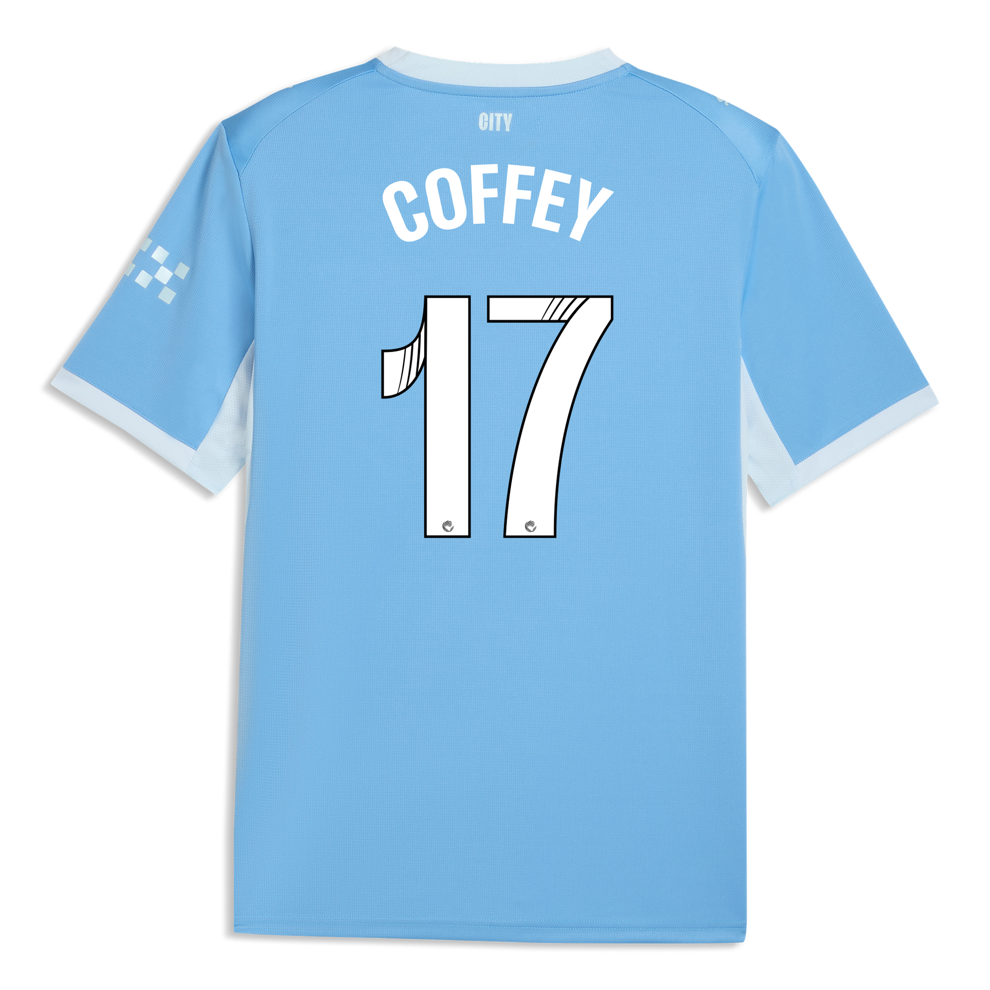 Manchester City Home Jersey 2026/27 With COFFEY 17 Printing