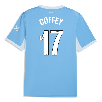Manchester City Home Jersey 2026/27 With COFFEY 17 Printing