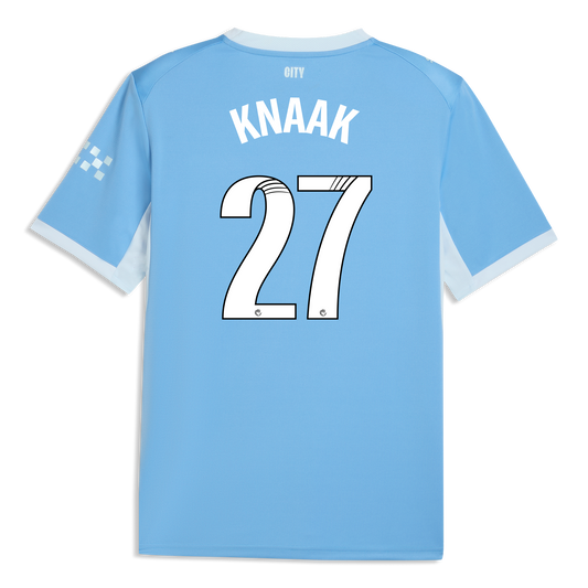 Manchester City Home Jersey 2026/27 With KNAAK 27 Printing