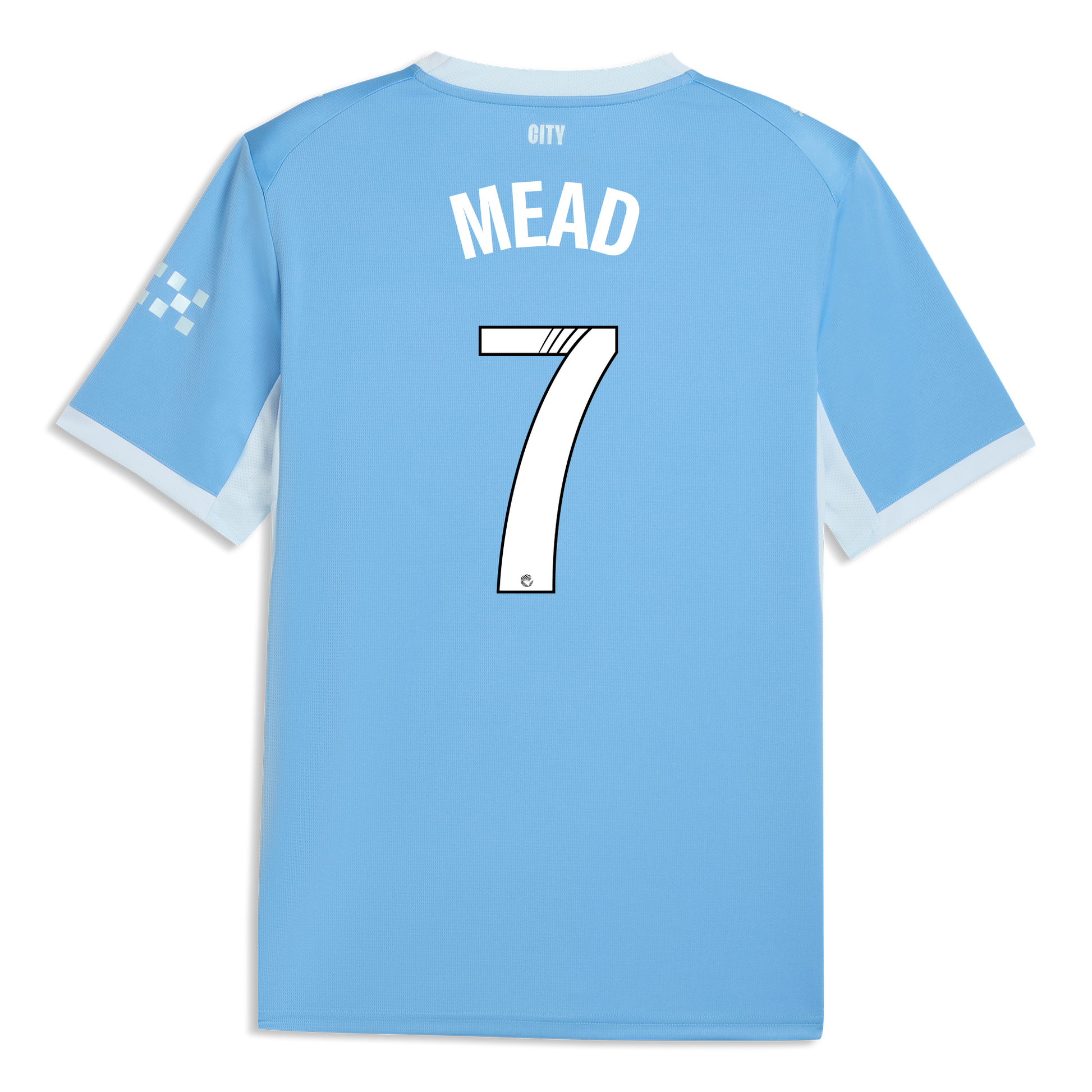 Manchester City Home Jersey 2026/27 With MEAD 7 Printing