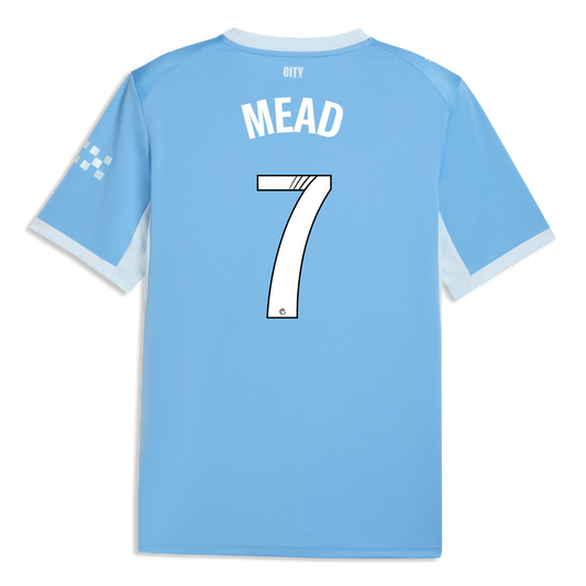 Manchester City Home Jersey 2026/27 With MEAD 7 Printing
