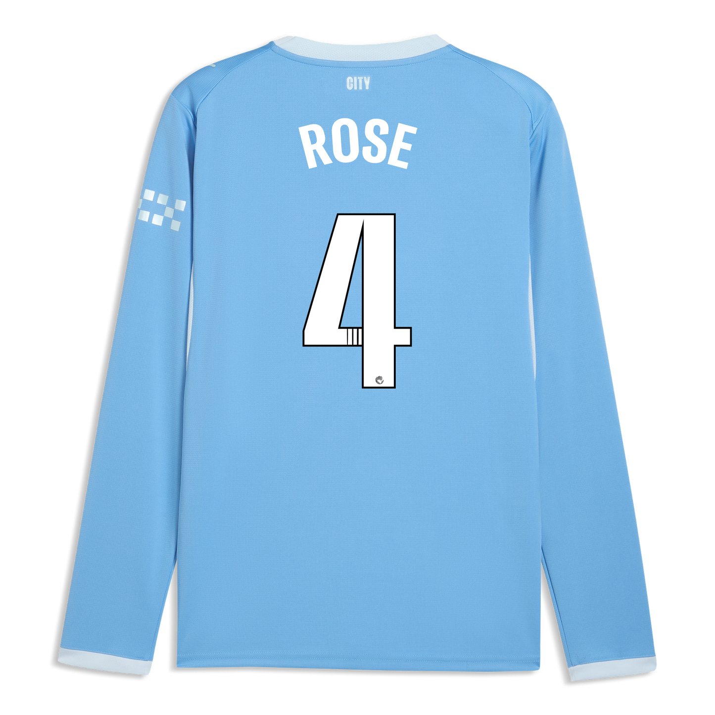 Manchester City Home Jersey 2026/27 Long Sleeve With ROSE 4 Printing