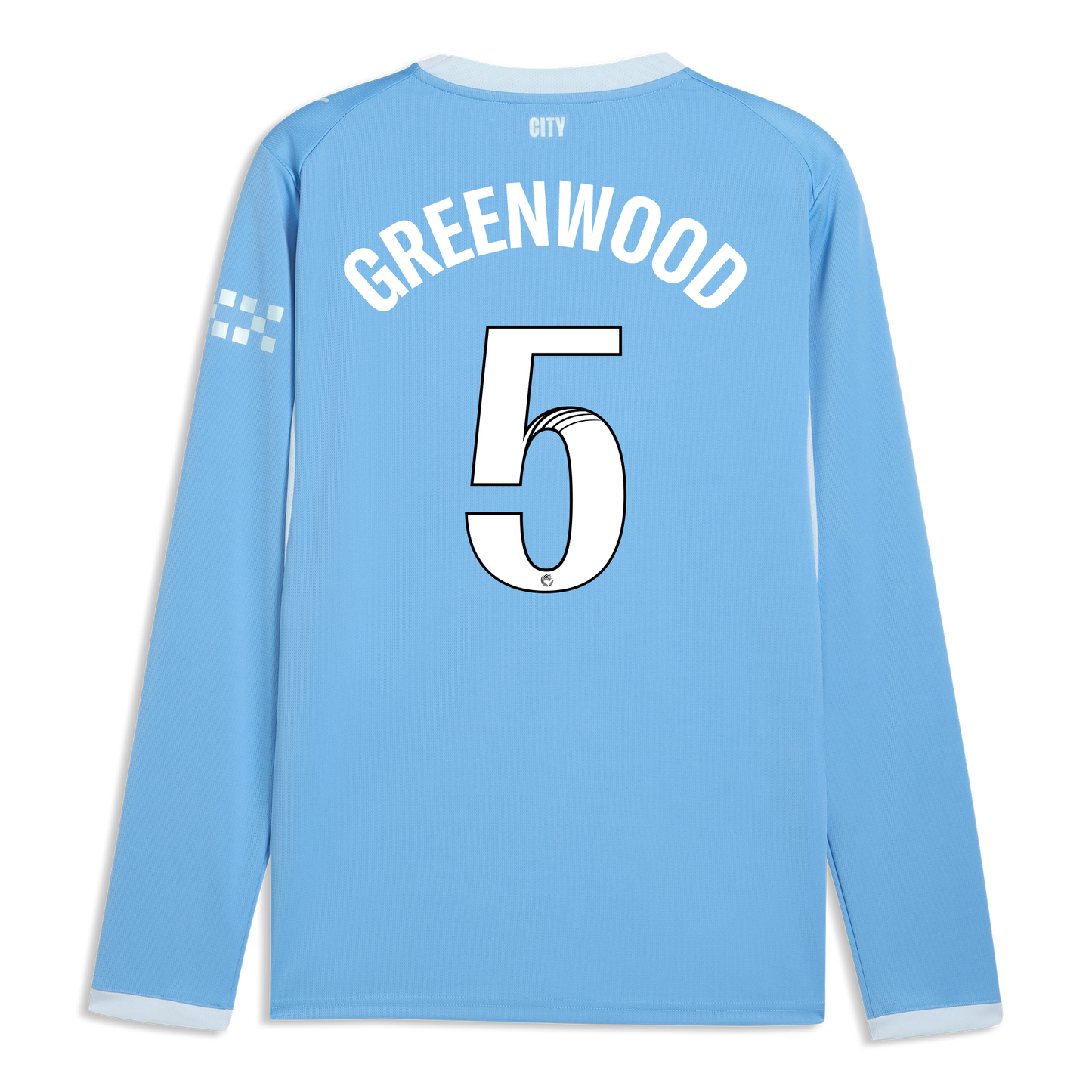 Manchester City Home Jersey 2026/27 Long Sleeve With GREENWOOD 5 Printing